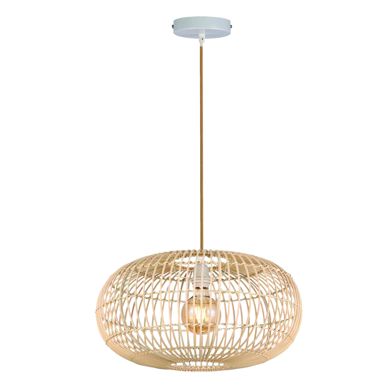 InLight Κρεμαστό φωτιστικό από ρατάν 1XE27 D:40cm (4527) InLight Κρεμαστό φωτιστικό από ρατάν 1XE27 D:40cm (4527)